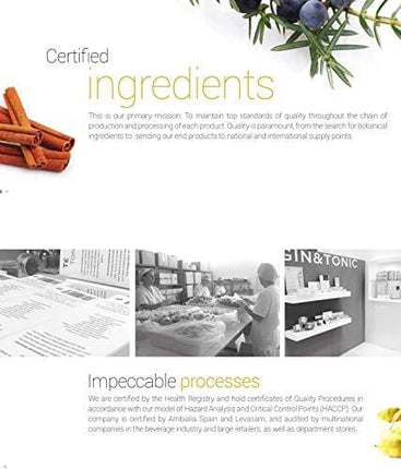 Te Tonic Gin And Tonic Infusions Kit, 7 Gin Botanicals Kit To Garnish Your Cocktail - Ideal Gift For Gin Lovers