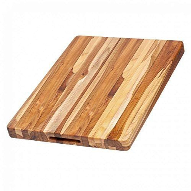 TeakHaus by Proteak Edge Grain Carving Board w/Hand Grip (Rectangle) | 20" x 15" x 1.5"