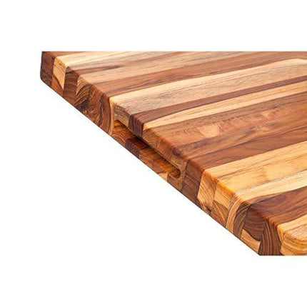 TeakHaus by Proteak Edge Grain Carving Board w/Hand Grip (Rectangle) | 20" x 15" x 1.5"