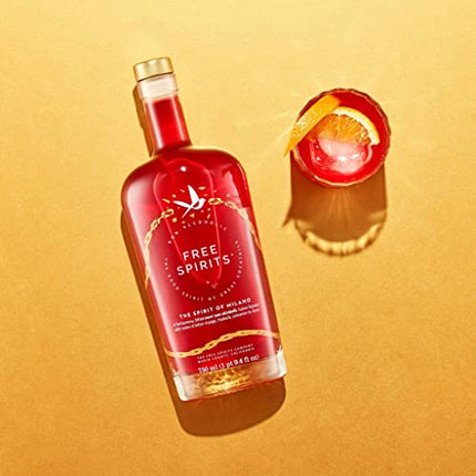 Free Spirits | The Spirit of Milano | Award Winning Non-Alcoholic Aperitivo for Cocktails | Vibrant & Bittersweet, Vegan & Gluten-Free with Mood Lifting Vitamins | 750 ml
