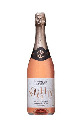 Thomson & Scott Noughty, Alcohol Free, Organic Sparkling Rosé, Low-Sugar, Halal Certified, Vegan - Great Gift for Expecting and New Mums, Birthdays, Anniversaries - 75cl