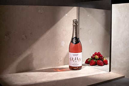 Thomson & Scott Noughty, Alcohol Free, Organic Sparkling Rosé, Low-Sugar, Halal Certified, Vegan - Great Gift for Expecting and New Mums, Birthdays, Anniversaries - 75cl