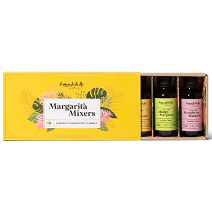 Thoughtfully Cocktails, Naturally Flavored Margarita Mixers in Glass Bottles, Vegan and Vegetarian, Pre-Measured, Single-Serve Mixers for the Right Pour Every Time, Pack of 5 (Contains NO Alcohol)