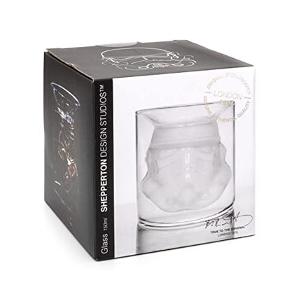 THUMBS UP Original Stormtrooper Glass, 8.5 x 9.3 x 9 cm, Transparent, STMTRPGLS
