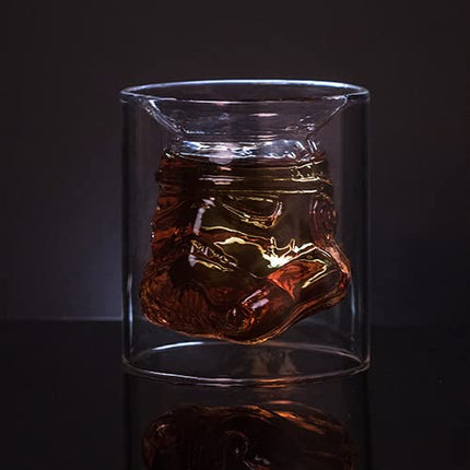 THUMBS UP Original Stormtrooper Glass, 8.5 x 9.3 x 9 cm, Transparent, STMTRPGLS