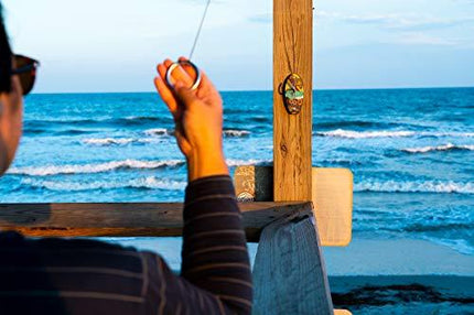 Hook and Ring Toss Short Board (Flowerchild Edition) - Indoor or Outdoor Family Fun Game for Kids and Adults