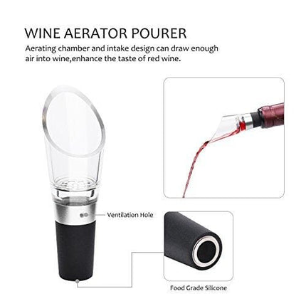Tirrinia Pump Wine Opener and Aerator Deluxe Accessory Kit