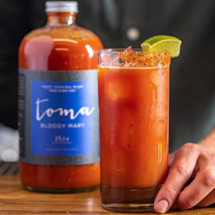 Bloody Mary Mix Original, Gluten Free, Vegan, Low Carb, Keto Friendly, Low Sodium, Premium Cocktail Mixer, 32oz Bottle, Pack of 2 - Toma