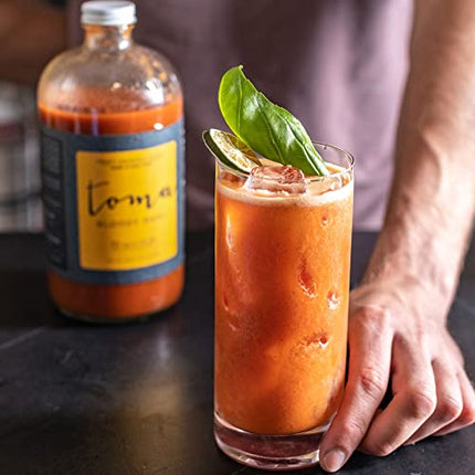 Bloody Mary Mix Original, Gluten Free, Vegan, Low Carb, Keto Friendly, Low Sodium, Premium Cocktail Mixer, 32oz Bottle, Pack of 2 - Toma