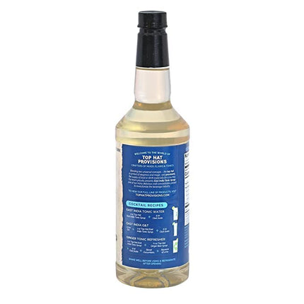 Top Hat East India Quinine Tonic Syrup - 5 times the Natural Quinine of Tonic Water - Make Tonic at Home - Compatible with SodaStream - Just Add Club Soda - 32oz Syrup Concentrate - 2 Pack