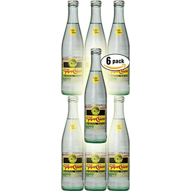 Topo Chico Mineral Water, 12oz Glass Bottle (Pack of 6, Total of 72 Fl Oz)