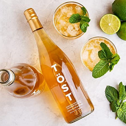 TOST White Cranberry, Ginger and Spice Sparkling White Tea, 750 ML