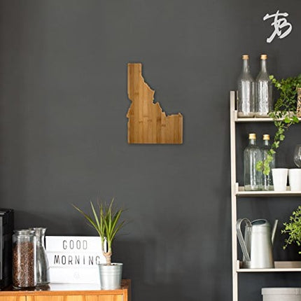 Totally Bamboo Idaho State Shaped Bamboo Serving & Cutting Board