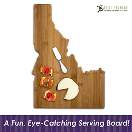 Totally Bamboo Idaho State Shaped Bamboo Serving & Cutting Board