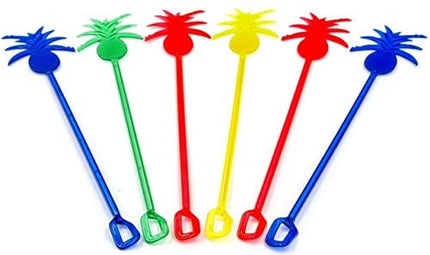 Bar Caddy (6 Compartments) – Bar Supplies Included – All Set and Ready To Go – Includes Napkins, Cocktail Straws, and Swizzle Sticks – Heavy Duty Refillable Bar Organizer (Black)