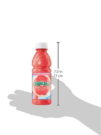Tropicana Ruby Red Grapefruit Juice, 10 Ounce (Pack of 24)