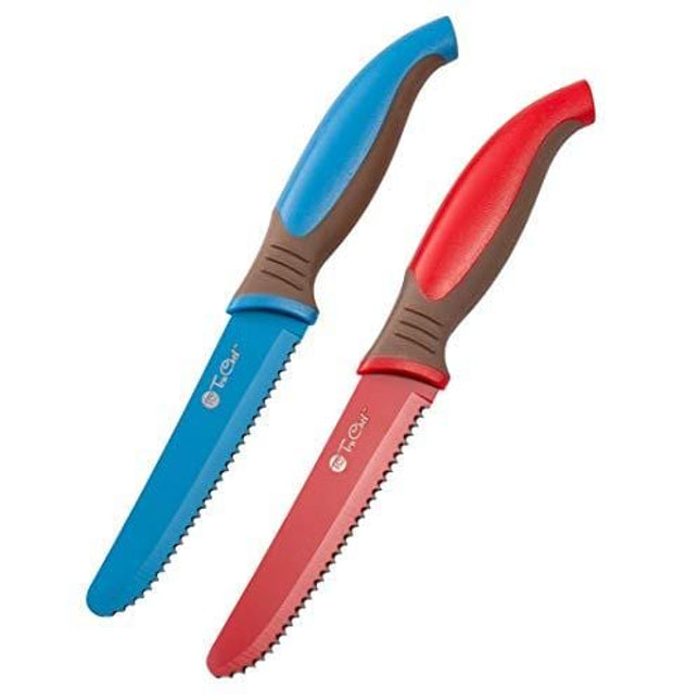 TruChef Kid safe Knife - Kids tomato knife, steak knife, citrus, chocolate and bread knife - TruChef