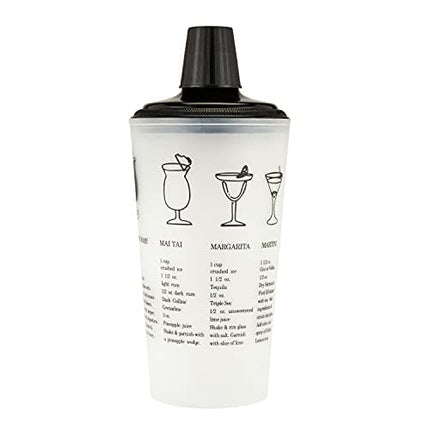 True Collins Black Cocktail 30oz Recipe Shaker, Set of 1