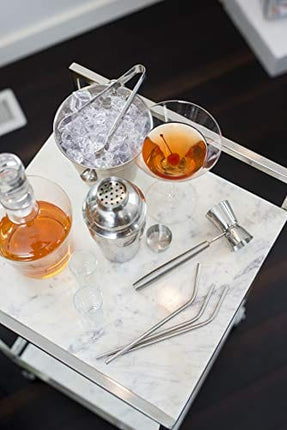 True Chiller Ice Bucket, Clear Acrylic 1-Bottle Wine & Champagne Chiller Ice Bucket, 8.25"