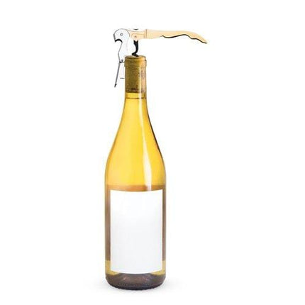 True Gold Double Hinged Waiter's Corkscrew, Metallic