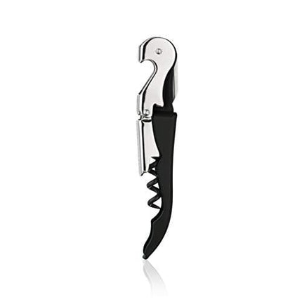 True Truetap Double Hinged Waiter's Corkscrew, Black