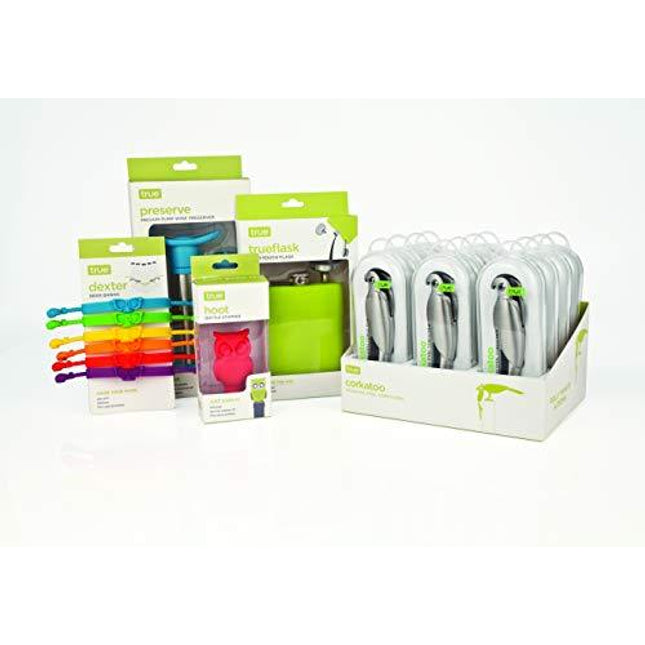 True Vista Bar Cart Accessory Measured Double Cocktail Jigger, Set of 1, Silver