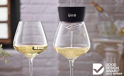 Ullo Wine Purifier with 4 Selective Sulfite Capture Filters. Remove Sulfites, Restore Taste, Aerate, and Experience the Magic of Ullo Pure Wine.