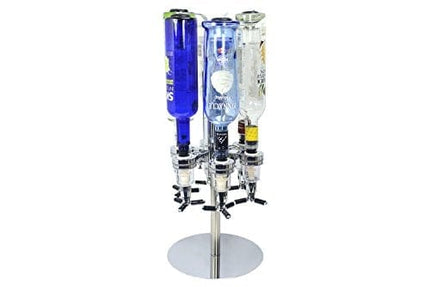 Unido Box 6-Bottle Revolving Alcohol Holder Liquor Dispenser