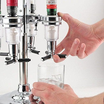 Unido Box 6-Bottle Revolving Alcohol Holder Liquor Dispenser