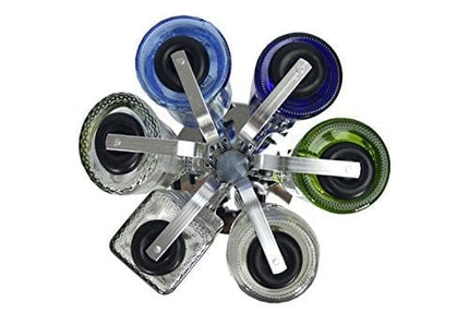 Unido Box 6-Bottle Revolving Alcohol Holder Liquor Dispenser