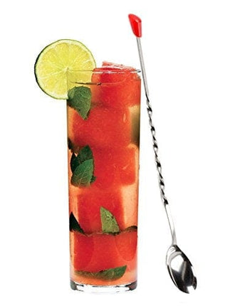 NEW, 11-Inch Stainless Steel Bar Spoon, Bar Spoons, Twist-Neck, Barware Mixing Spoon - Set of 12