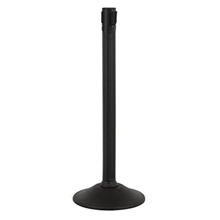 US Weight - U2000 Sentry Stanchion with 6.5 Foot Retractable Belt – Easy Connect Assembly (2-Pack), Black