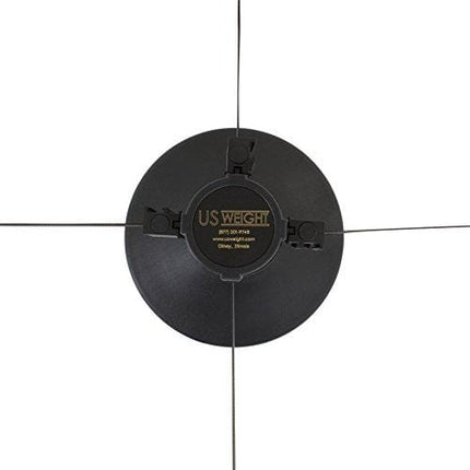 US Weight - U2000 Sentry Stanchion with 6.5 Foot Retractable Belt – Easy Connect Assembly (2-Pack), Black