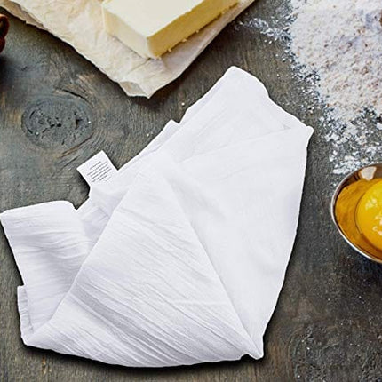 Utopia Kitchen [12 Pack] Flour Sack Tea Towels, 28" x 28" Ring Spun 100% Cotton Dish Cloths - Machine Washable - for Cleaning & Drying - White