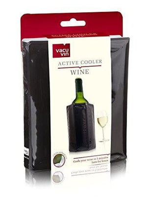 Vacu Vin Active Wine cooler gel pack, 6 7/8th, Black