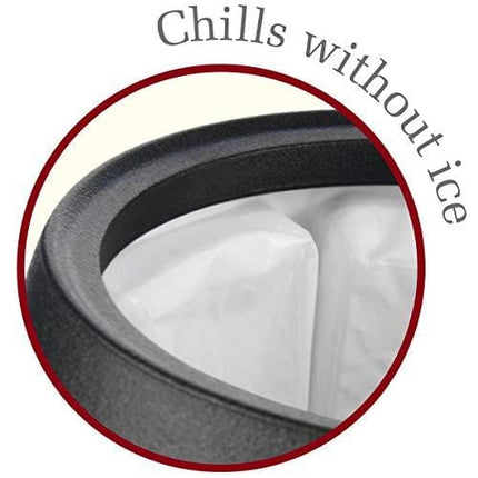 Vacu Vin Rapid Ice Elegant Wine Cooler - Black