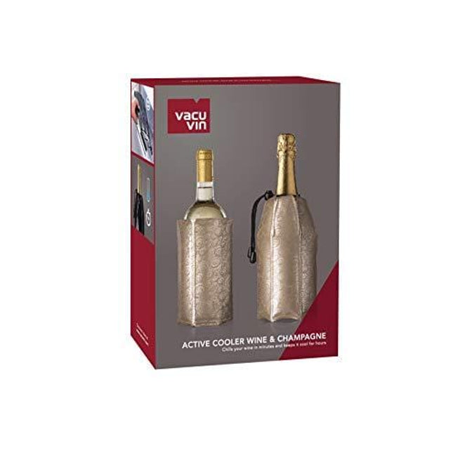 Vacu Vin Rapid Ice Wine and Champagne Cooler Set - Platinum