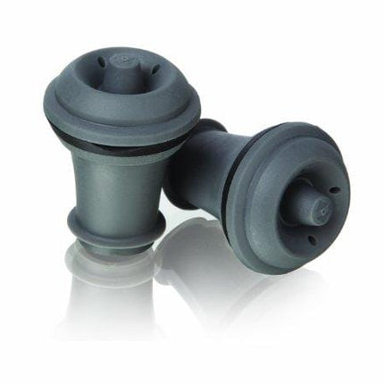 Vacu Vin Wine Saver Vacuum Stoppers Set of 2 – Grey