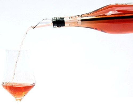 VINENCO Wine Chiller Set + Foil Cutter, Stopper, Storage Pouch & Ebook - Premium 3-in-1 Stainless Steel Bottle Cooler Stick, Decanting Aerator & Drip-Free Pourer