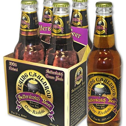 Flying Cauldron Butterscotch Beer 12 Oz 4 Bottles(Pack of 2)