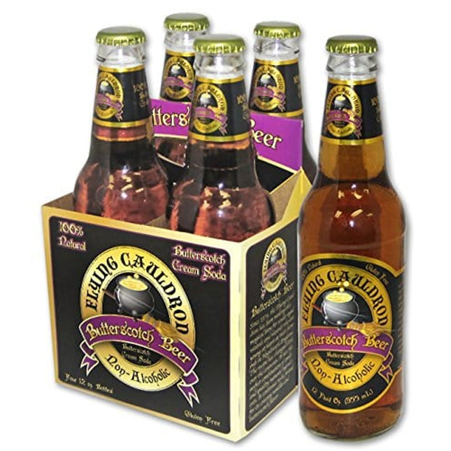 Flying Cauldron Butterscotch Beer 12 Oz 4 Bottles(Pack of 2)