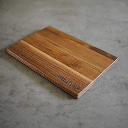 Made in USA Walnut Cutting Board by Virginia Boys Kitchens - Butcher Block made from Sustainable Hardwood (8x12)