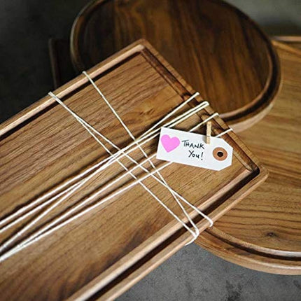 Made in USA Walnut Cutting Board by Virginia Boys Kitchens - Butcher Block made from Sustainable Hardwood (8x12)