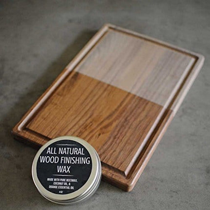 Made in USA Walnut Cutting Board by Virginia Boys Kitchens - Butcher Block made from Sustainable Hardwood (8x12)