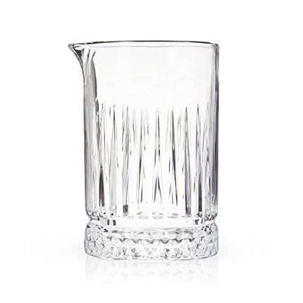 Viski Cocktail 23 Oz. Crystal Pitcher Design Bartending Barware Essentials, Pedestal Mixing glass