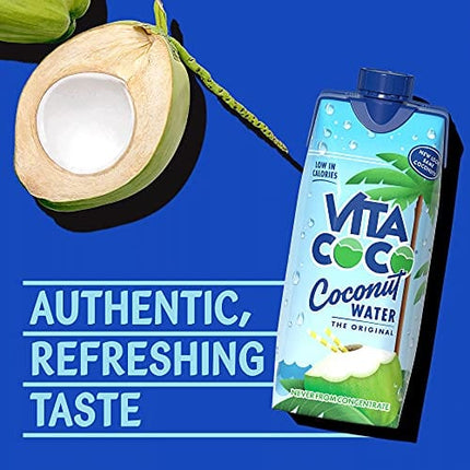 Vita Coco Coconut Water Original, 202.8 Fl Oz(Pack of 6)