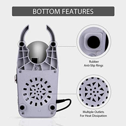 VIVOHOME Electric Dual Blades Ice Crusher Shaver Snow Cone Maker Machine Silver 143lbs/hr for Home and Commerical Use