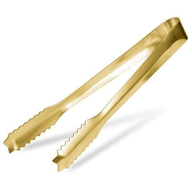 Ice Tongs for Ice Bucket,7 Inch Serving Tongs,Bar Tongs,304 Stainless Steel,-Gold Plated-for Bar Kitchen Restaurant…