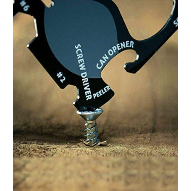 Wallet Ninja- 18 in 1 Credit Card Sized Multitool (#1 Best Selling in the World) (Black)