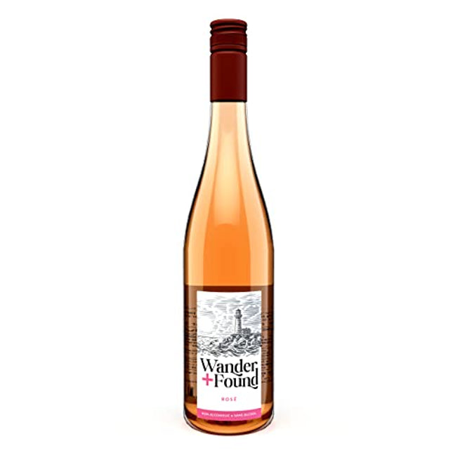 Wander + Found Rosé Non Alcoholic Wine | Rosé Wine, 750 mL